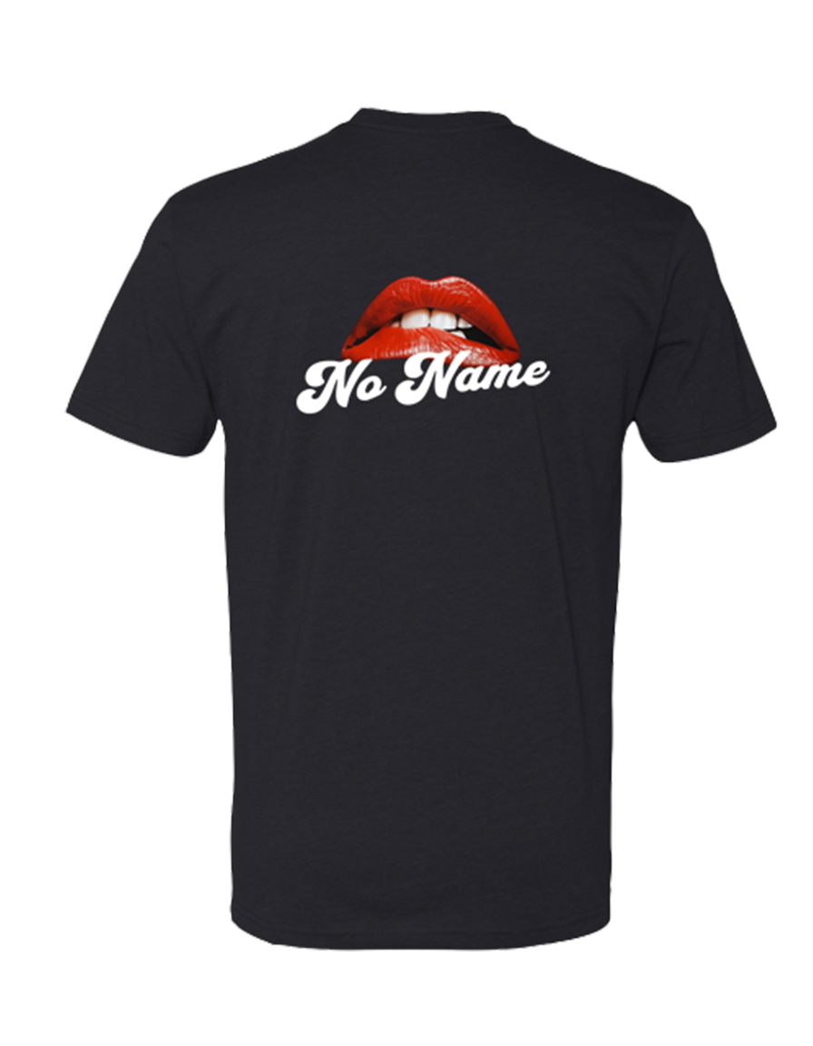 No Name Lips Tee Black