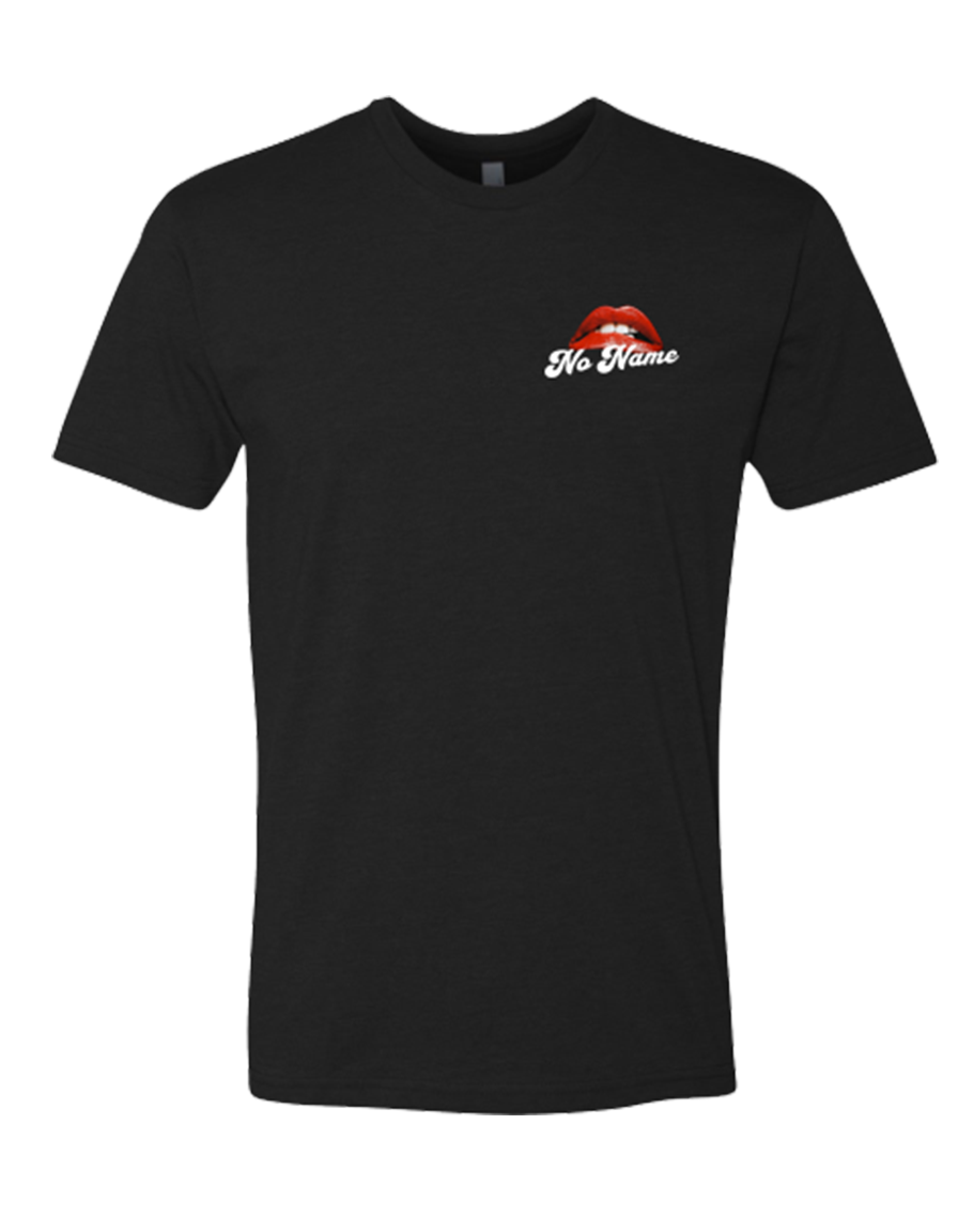 No Name Lips Tee Black