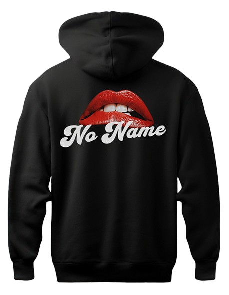No Name Lips Hoodie (Black)