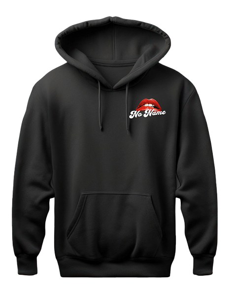 No Name Lips Hoodie (Black)