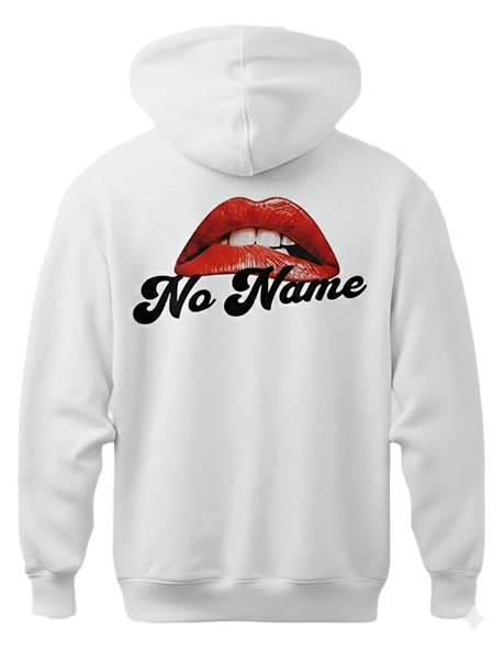No Name Lips Hoodie (White)